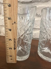 Libbey Hobstar Highball «Star of David» 16oz Drinkng Glass VTG Thick Set Of 4