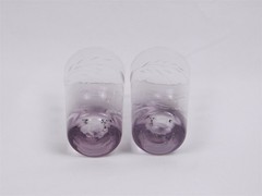 8 Pc Set Vtg Etched Flowers Blown Glass 2.5″ Shot Glasses Cordials Liqueur Mini