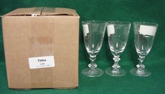 Tiffin LARK Juice Glasses SET OF THREE *MINT IN BOX*