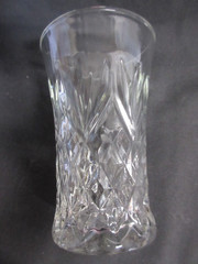 Set of 2 Early American Press Cut Anchor Hocking Pineapple Tumblers 5″ Tall, EX