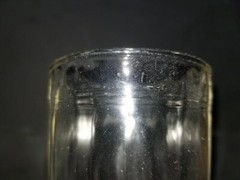 VTG HAZEL ATLAS CLEAR OPTIC PANEL BEVEL HI BALL GLASS 5 7/8″