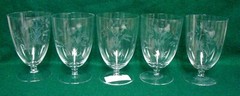 Fine Arts WILDFLOWER Ice Tea Glasses SOLD IN SET OF FIVE More Items Here