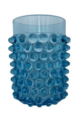 Antique c.1884 Beatty & Sons (Ohio) Dew Drop/Hobnail Glass Tumbler, Aqua Blue