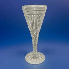 Stuart Crystal Large Claret Glass VTG Oleta Signed Retired England