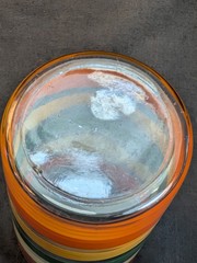 MCM Anchor Hocking Fiesta Bands Tumbler 11 oz Original 1960’s