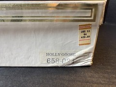 Culver Holly Goose Glasses Holiday Old Fashion Christmas Eggnog (4/14oz) w/Box