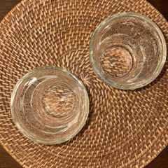 Vintage Indiana Glass Madrid Collection Low-Ball Whiskey Scotch Set Of Two!