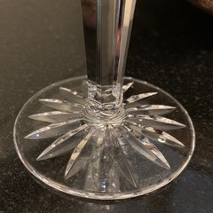 Waterford Glengarriff 6 5/8″ Claret Wine Glass Gothic Mark Ireland Pristine