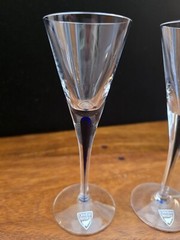 2 Rare NEW NWT Orrefors INTERMEZZO BLUE 2oz Schnapps/Apéritif/Shot Glasses