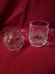 Dublin by Godinger Crystal Beer Mugs Set of 2