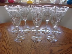 Wine Vintage 8 Oz Rock Sharpe 7 7/8″ Crystal – Set of 8