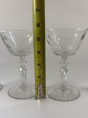 Vintage Libbey Rock-Sharpe liquor cocktail or sherbet glasses