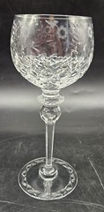 Set of 4 Vintage Schott Zwiesel Germany Flamenco Cut Crystal Water Goblets 10 Oz