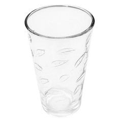 4 Vintage Libbey LEAVES Embossed Clear 16 OZ Glass Coolers NEW