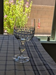 Bohemian Belfast Bohemia wine glass goblet 5 7/8″
