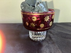 MCM Cranberry Celestial Rock Glasses – Set Of 3