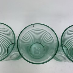 Libbey Sirrus Spanish Green Ribbed Cooler Tumbler 16 oz Set of 4 New with Tag