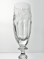 Rogaska “Country Garden” Set of 11 Crystal Fluted Champagne Glasses 8 3/4” 6oz