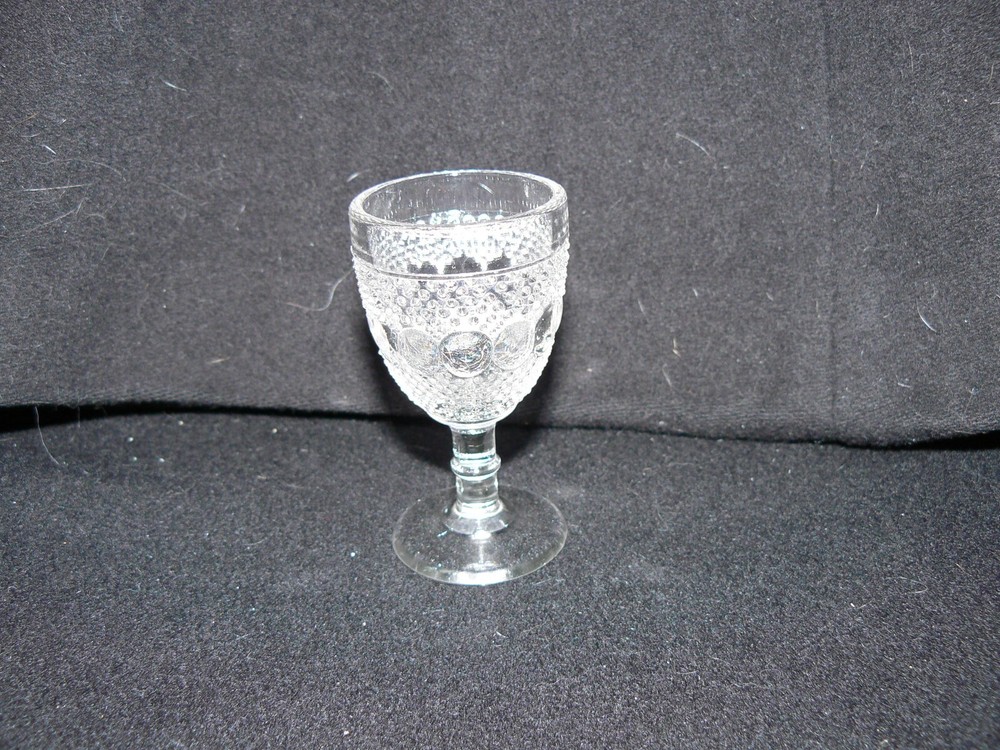 Dewdrop and Raindrop cordial clear non-flint Kokomo Glass Co. #50 circa 1902
