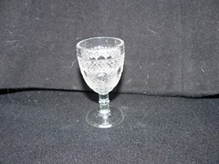 Dewdrop and Raindrop cordial clear non-flint Kokomo Glass Co. #50 circa 1902