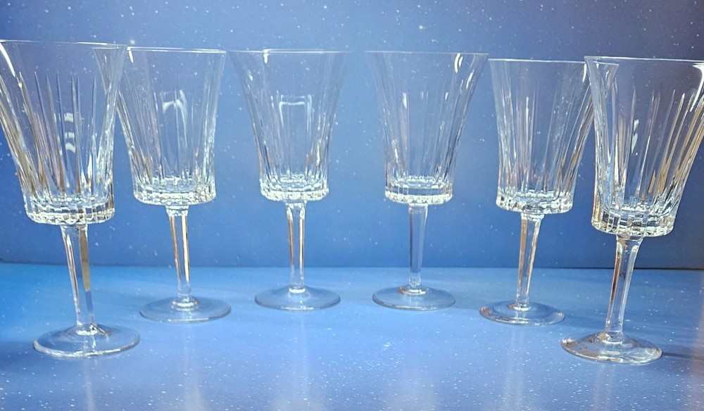 Vintage Gorham RICHELIEU-RONDO Set of 6 (8 oz.) Stemmed Water Glasses,