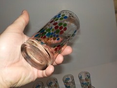 MCM 8 Grapes Pattern High Ball Glasses Tumblers Continental Can Company CCC
