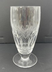 Stuart Ice Tea Glasses Vintage Cut 3 Glasses Glass Signed Stuart England
