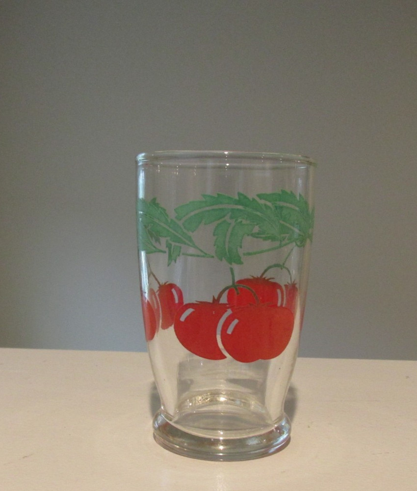Anchor Hocking Vintage 4 oz Tomato Juice Glass Vintage