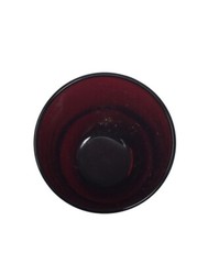 Vintage Anchor Hocking Small Dark Red Drinking Glass – about 4.5» tall
