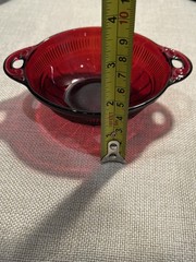 ruby red glassware set