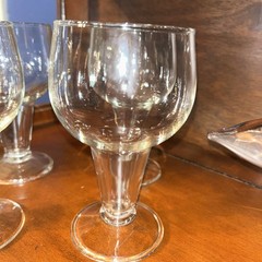 MCM Anchor Hocking Beer Glasses, Hollow Stem 12oz Glasses, Stout Set of 4
