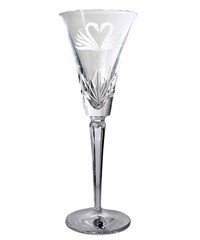 Waterford Crystal: Wedding Heirloom Fluted Champagne , 9.25″ | Swan | NIB