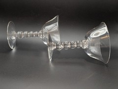 2 Vtg Imperial Glass Candlewick Stem Martini Champagne Wine Sherbet 4Oz Glasses