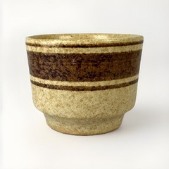 🍂 Set of 4 Pottery Craft USA Tan & Brown Sake Cups – Studio Stoneware Vintage