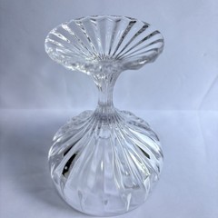Lot 2 Vintage Mikasa Park Lane Coupe Champagne Sherbet Ribbed Bowl Stem Crystal