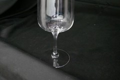 Lenox Crystal Intrigue Gold Water Goblet Clear Gold Trim 7 1/8″ T ca 1975-1989