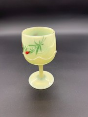 Antique Heisey Beaded Swag Custard Glass