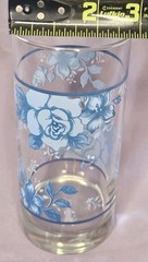 Vintage Corelle Blue Velvet Rose Tumblers 16oz