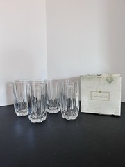 Set of 4 Royal Gallery of Crystal Monarch 13.25oz High Ball Glasses (FRANCE)