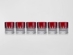 Waterford Lismore Diamond New Year Red DOF Tumbler 6 oz Set of 6 BNIB