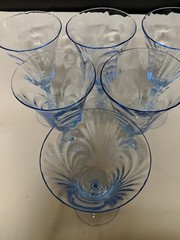 6 Cambridge Caprice Goblets – Moonlight Blue