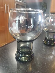 4 Vintage 16 oz Libby Tawny Accent Beer Glass Tumbler Frosted State Of Michigan