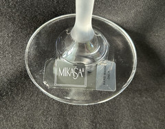 Mikasa «Moonlight Frost» Crystal Wine Goblet ~ Minor Scratches ~ Original Tag