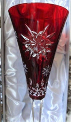 WATERFORD SNOWFLAKE WISHES 2011 WISHES FOR JOY FLUTE RUBY Box w/tags # 154359