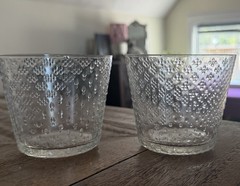 littala «Tundra» Tumblers by Oiva Toikka, Vintage, Finland, 1970, Set of 2
