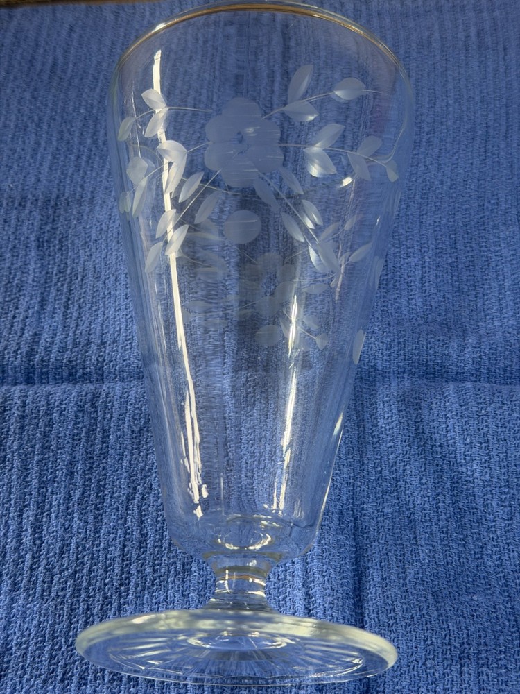 Princess House Heritage 6.5″ Stemmed Iced Tea/Water Glass Goblet (GS 4)