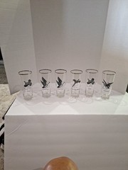 Vintage 1970s Federal Glass Water Fowl Hunting Birds Highball Tumbler Glasses –