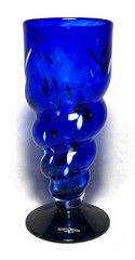 KOSTA BODA (Ocean Cobalt+) ~ Mouth Blown 12 Oz. GOBLET (A.Wahlstrom) ~ Sweden