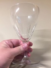 Vintage Val St Lambert Riviera Water Goblet 6 1/8″ Signed Discontinued