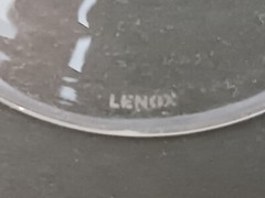 Lenox Floral Spirit Etched/Hand-painted 8-7/8″ Tulip Wine Glasses (3)